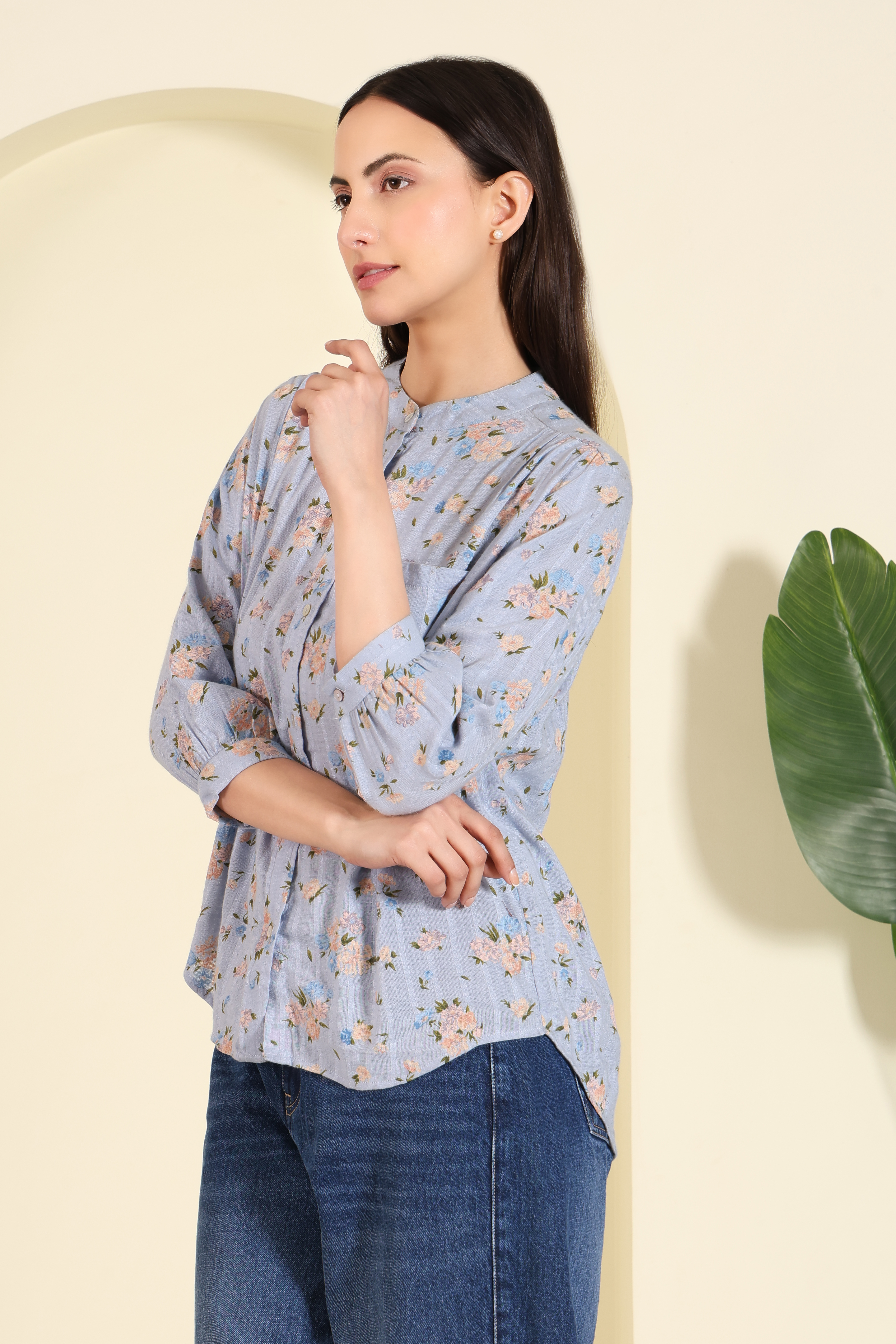 Classic Drape Top – detail view
